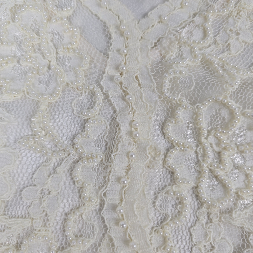 Laura Ashley Lace Blouse with Attached Camisole - Picture 7 of 13